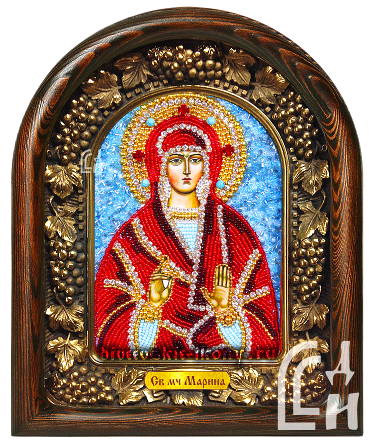 Икона Марины бисером: купить икону на Дивеевские-иконы.ру